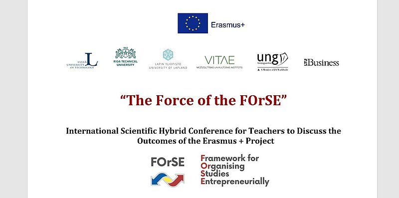 Pieteikšanās konferencei “The Force of the FOrSE” līdz 26.04.2022.