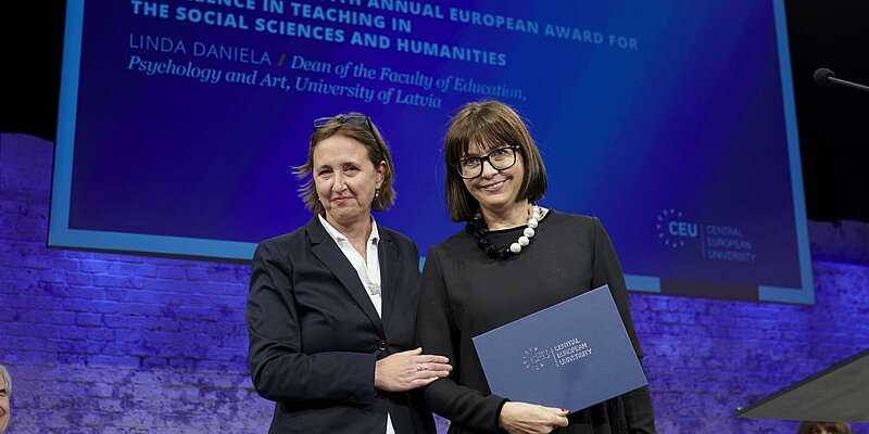 Professor Linda Daniela Receives CEU’s European Award for Excellence in Teaching